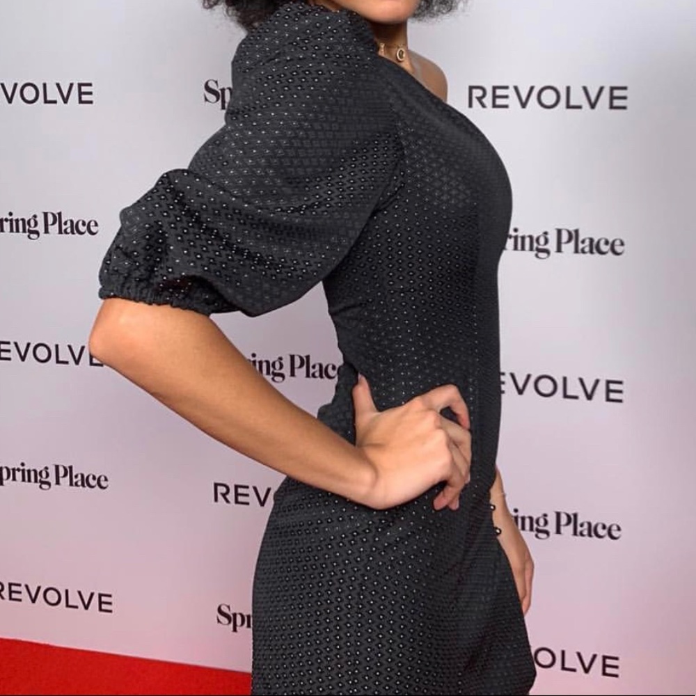 Elsa dress in black and white